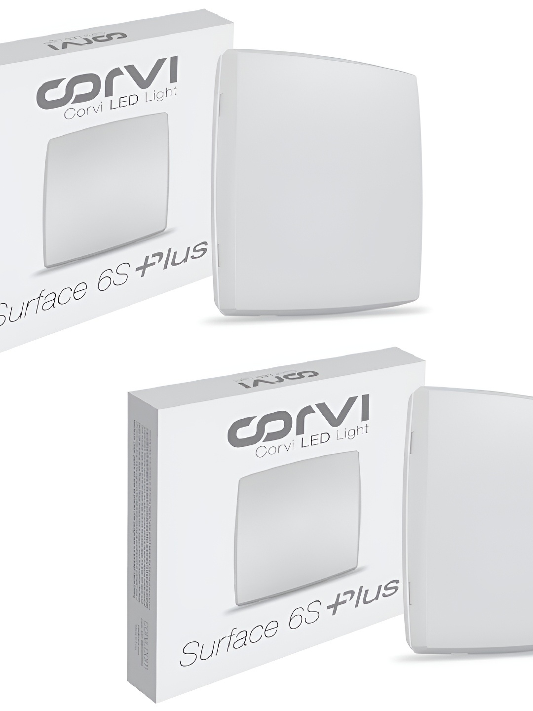 

CORVI White 2 Pieces 6S Square 15W Ceiling Panel Light