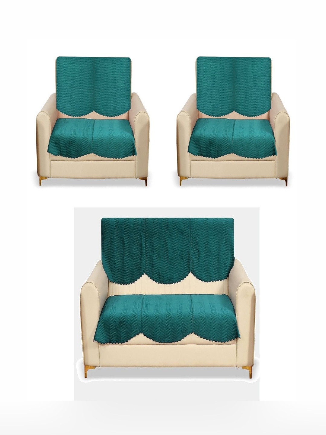 

Fashion Throw Teal Velvet Sofa Cover