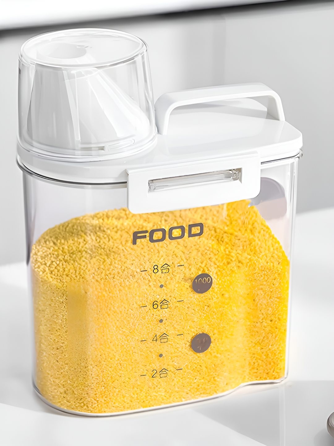 

DecorTwist Transparent Airtight Storage Easy to Clean Canister Container 1L