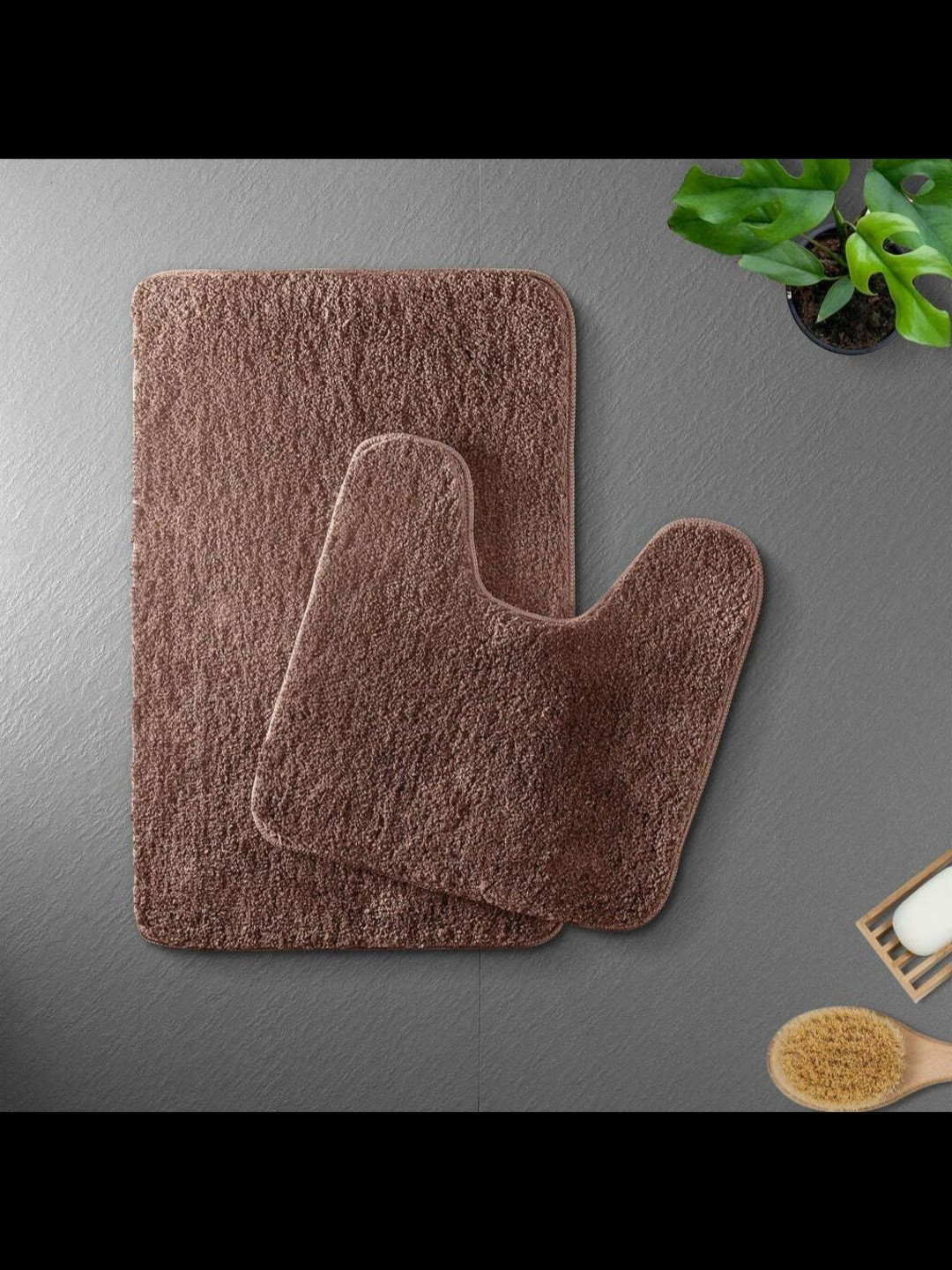 

MAA HOME CONCEPT Brown Anti Skid Bath Rug