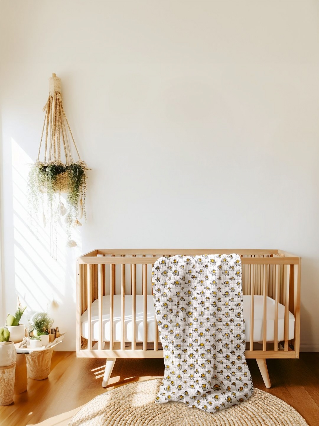 

Biglilpeople Kids White & Grey Mild Winter Cotton 400 GSM Single Bed Blanket