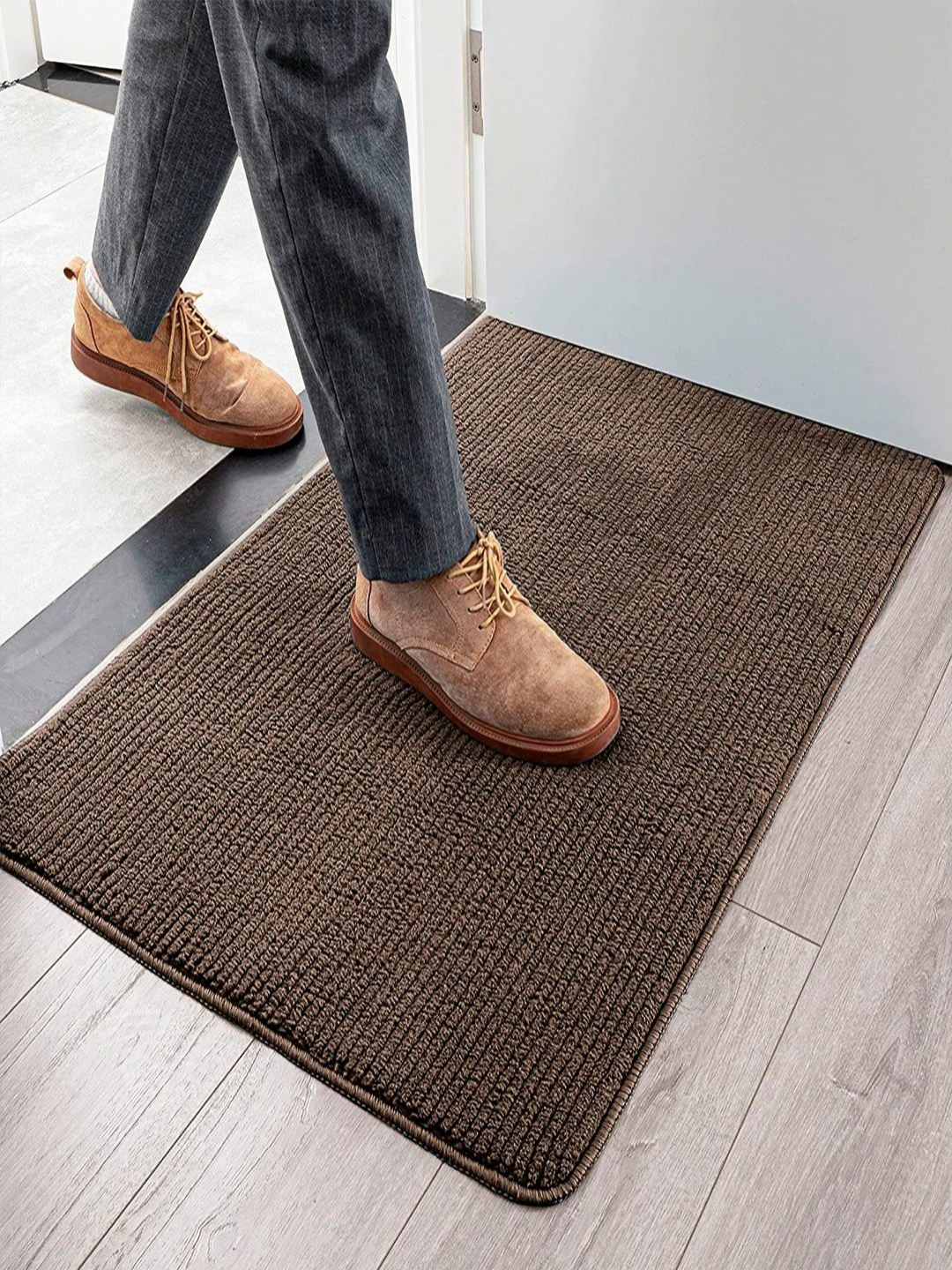 

HOKIPO Brown Doormat For Entrance Large 60X90cm AR-3796-BR