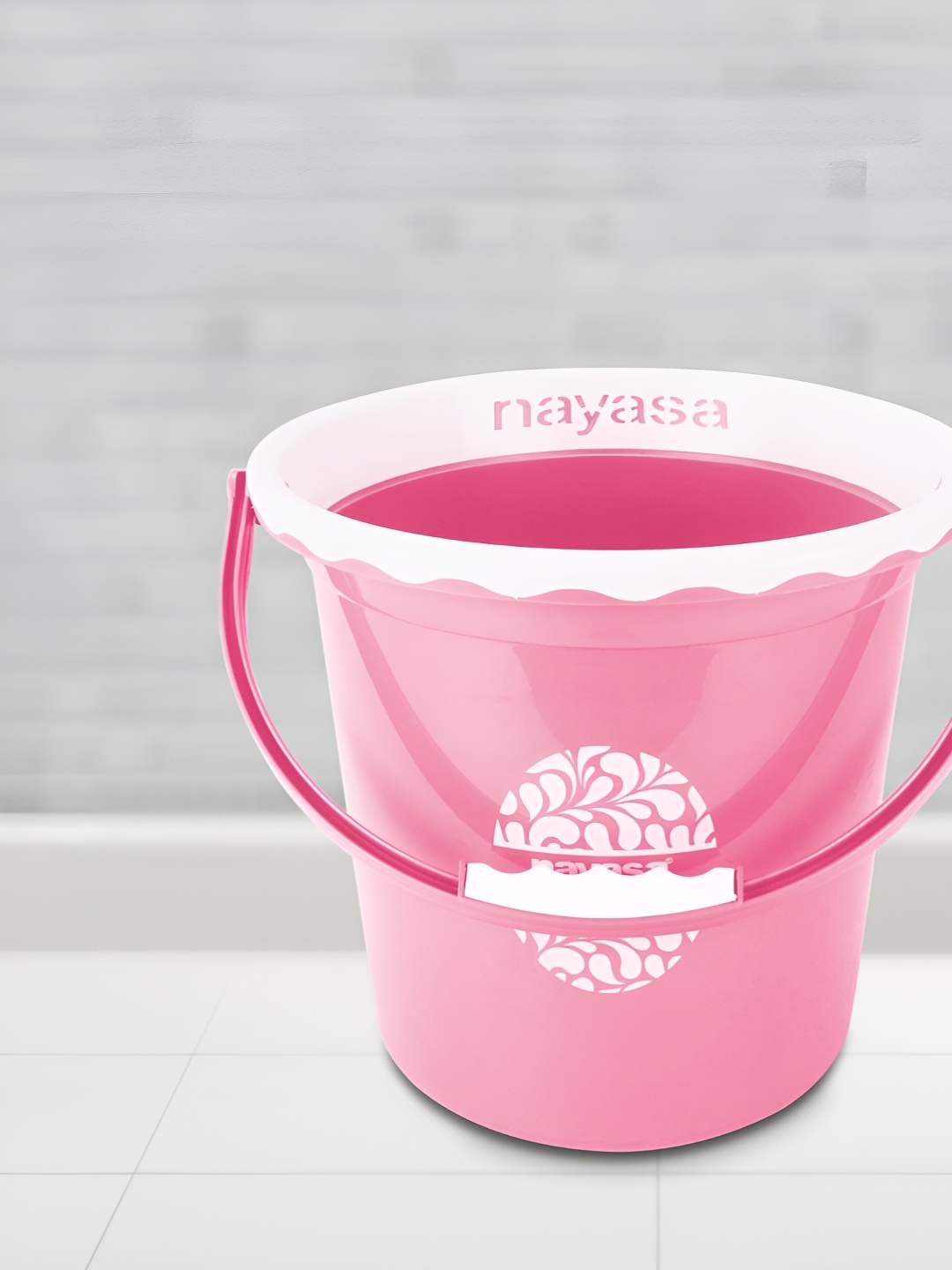 

Nayasa Crest Bucket No.15 Pink Bathroom Bucket- 13 L