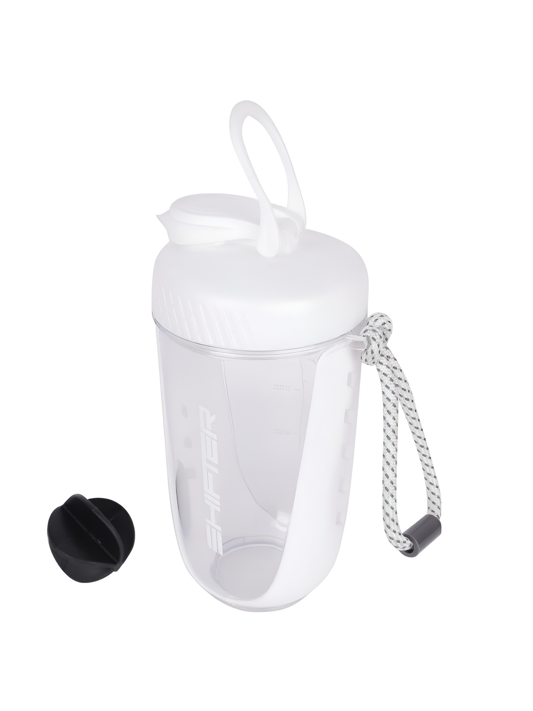 

SHIFTER White & Black Brand Logo Printed Stainless Steel Shaker Water Bottle-700 ml