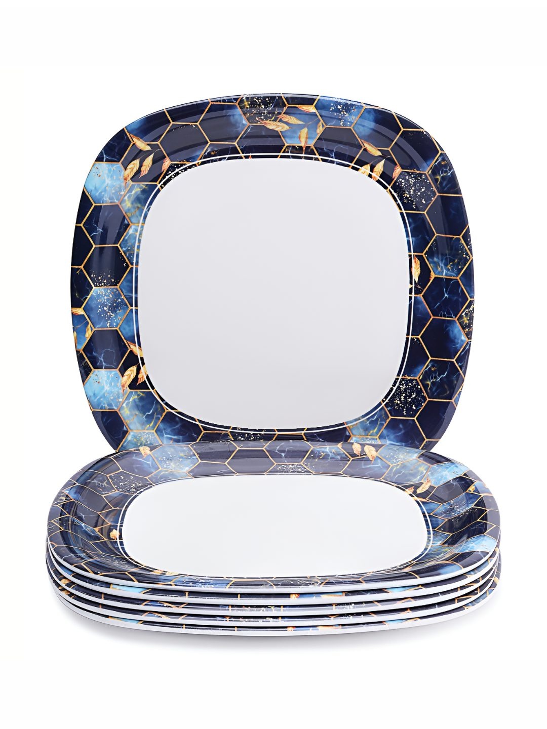 

Bataniya White 2025 6 Pieces Melamine Microwave Safe Plates