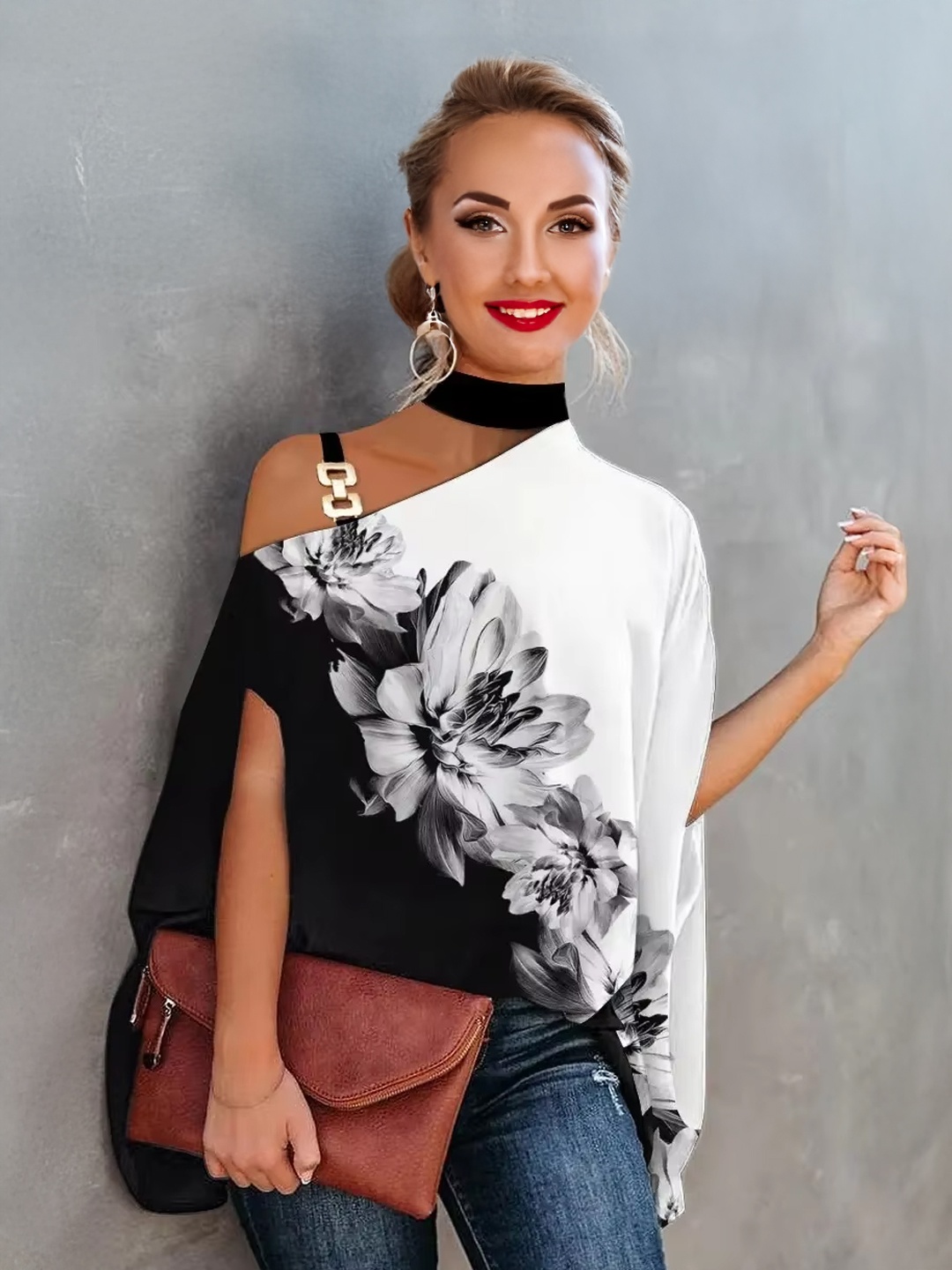 

StyleCast Women Floral Printed Regular Top, White