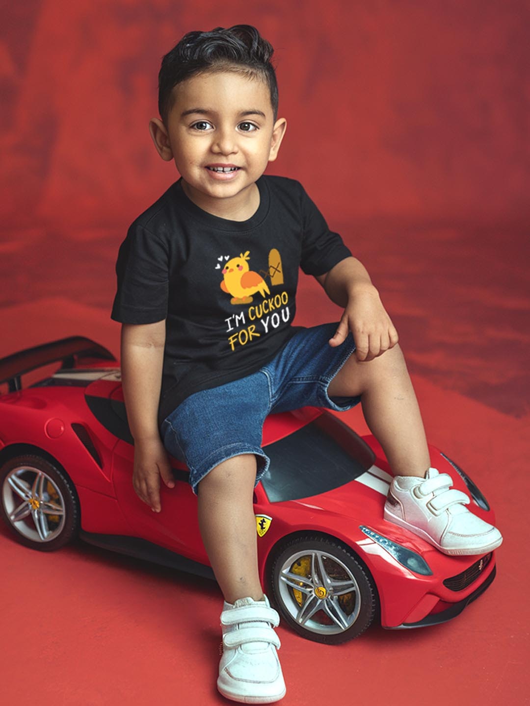 

FFLIRTYGO Kids Printed T-shirt, Red