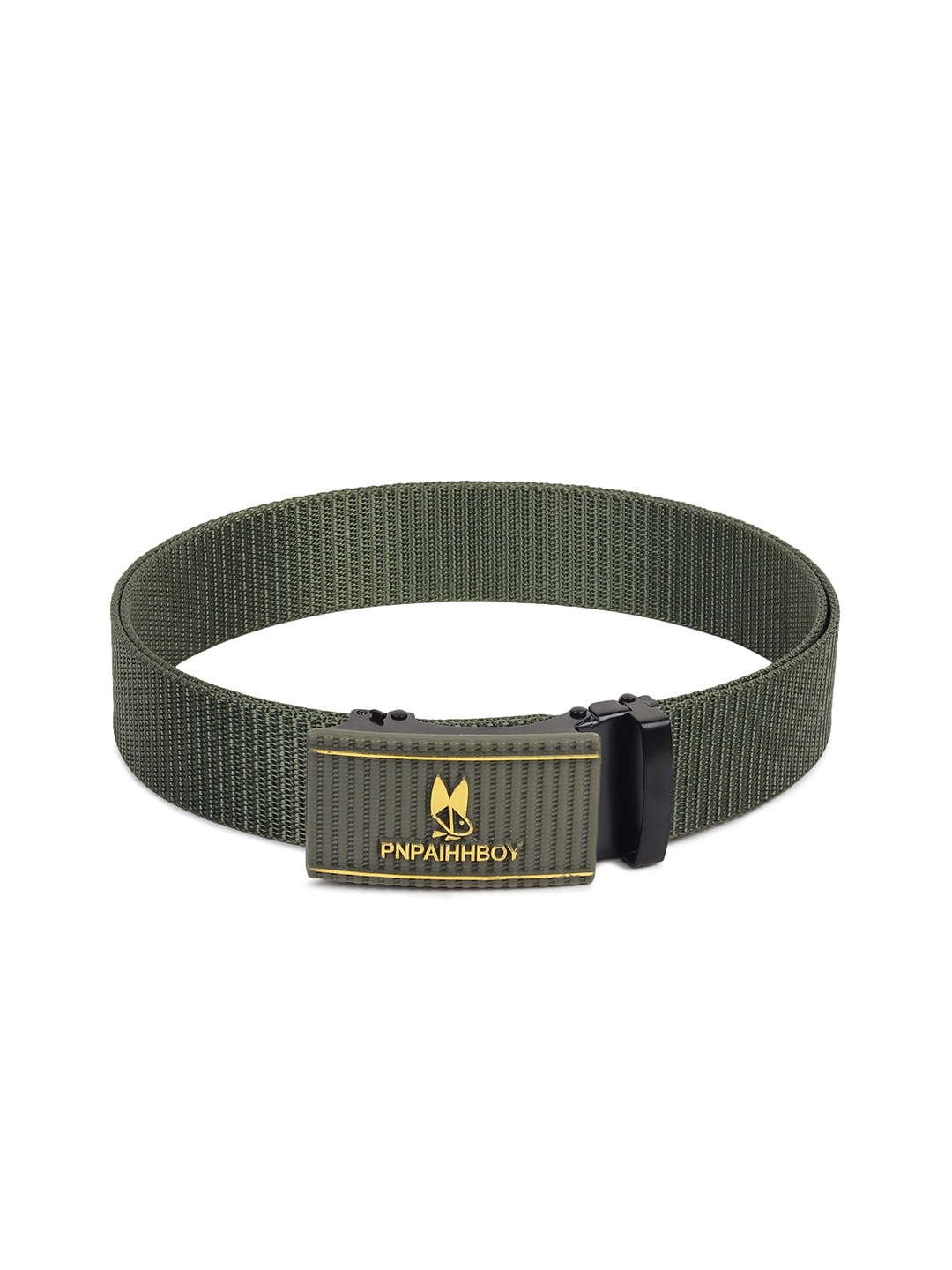 

Metronaut Men Textured Formal Belt, Green