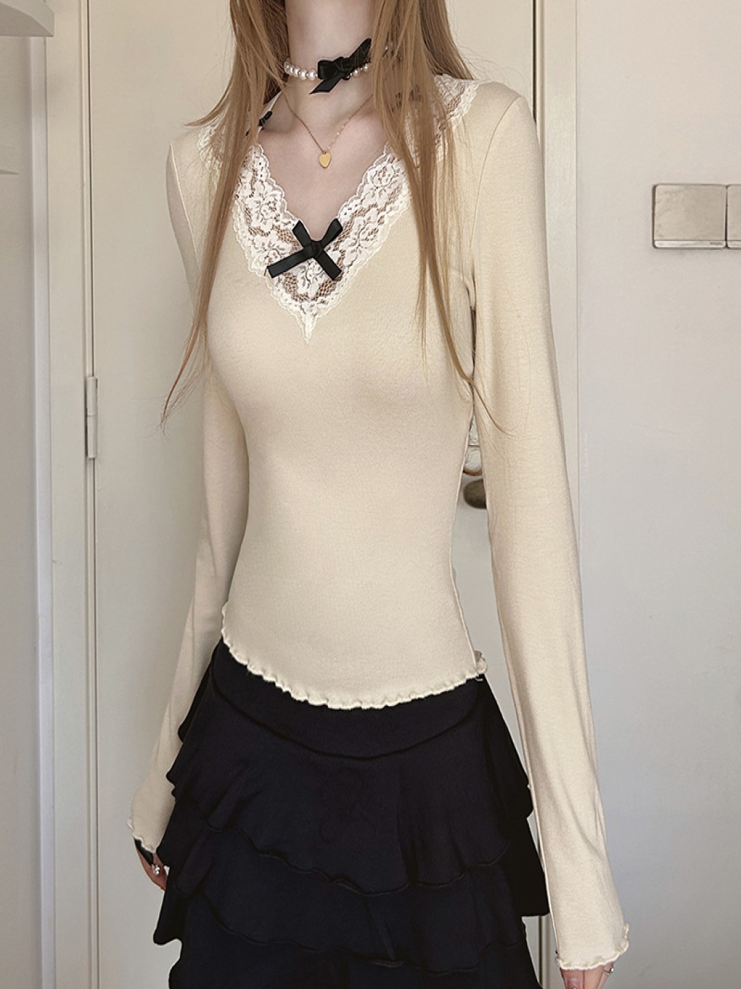 

StyleCast Shirt Style Top, Beige