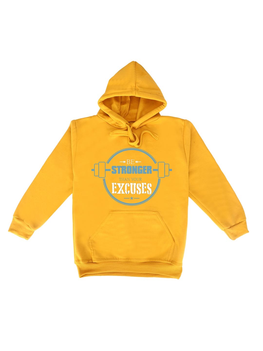 

Fabvio Plus Kids Printed Hooded Sweatshirt, Yellow