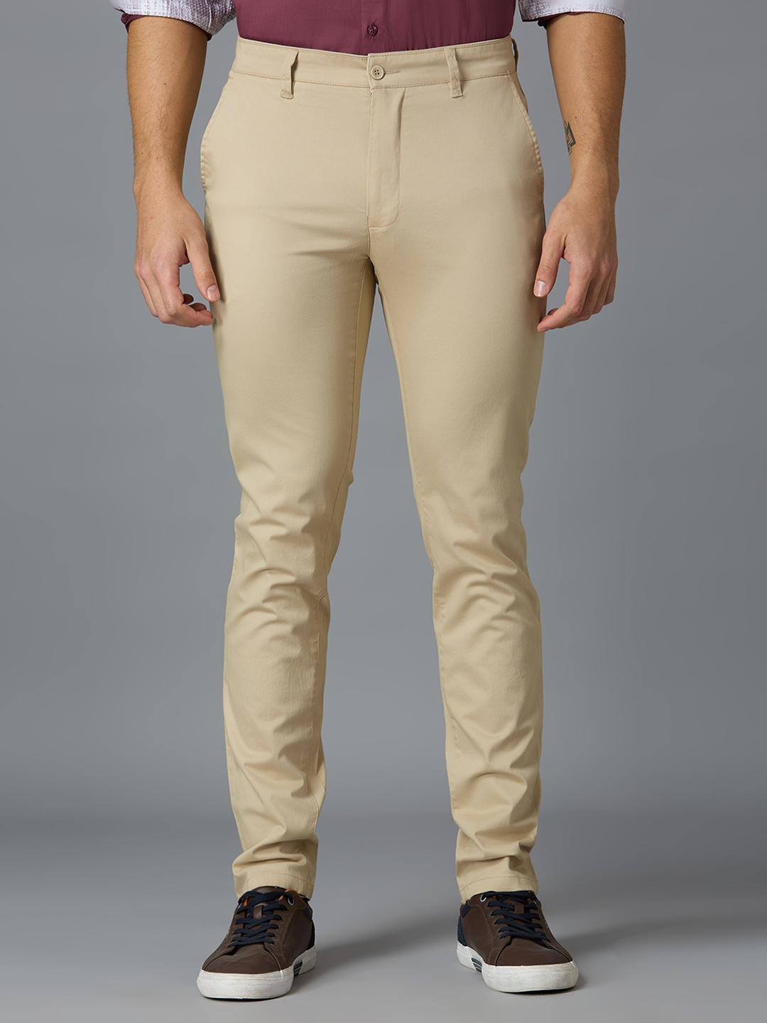 

Reid & Taylor Men Tailored Trousers, Beige