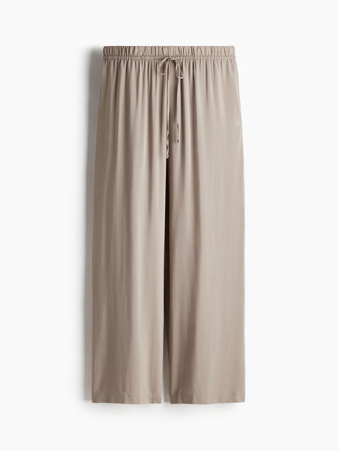 

H&M Wide Pull-On Trousers, Beige