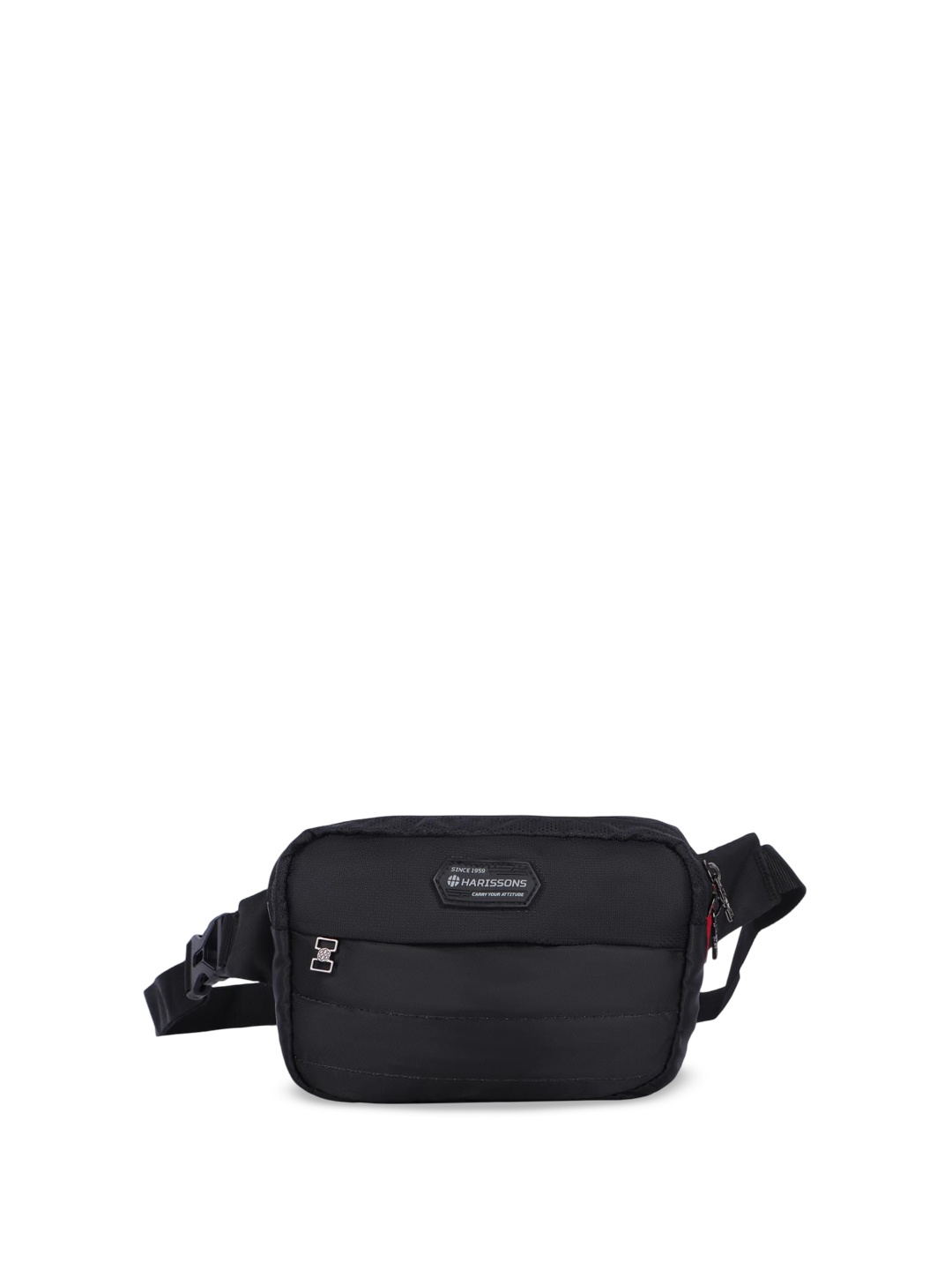

Harissons Unisex Solid Waist Pouch, Black