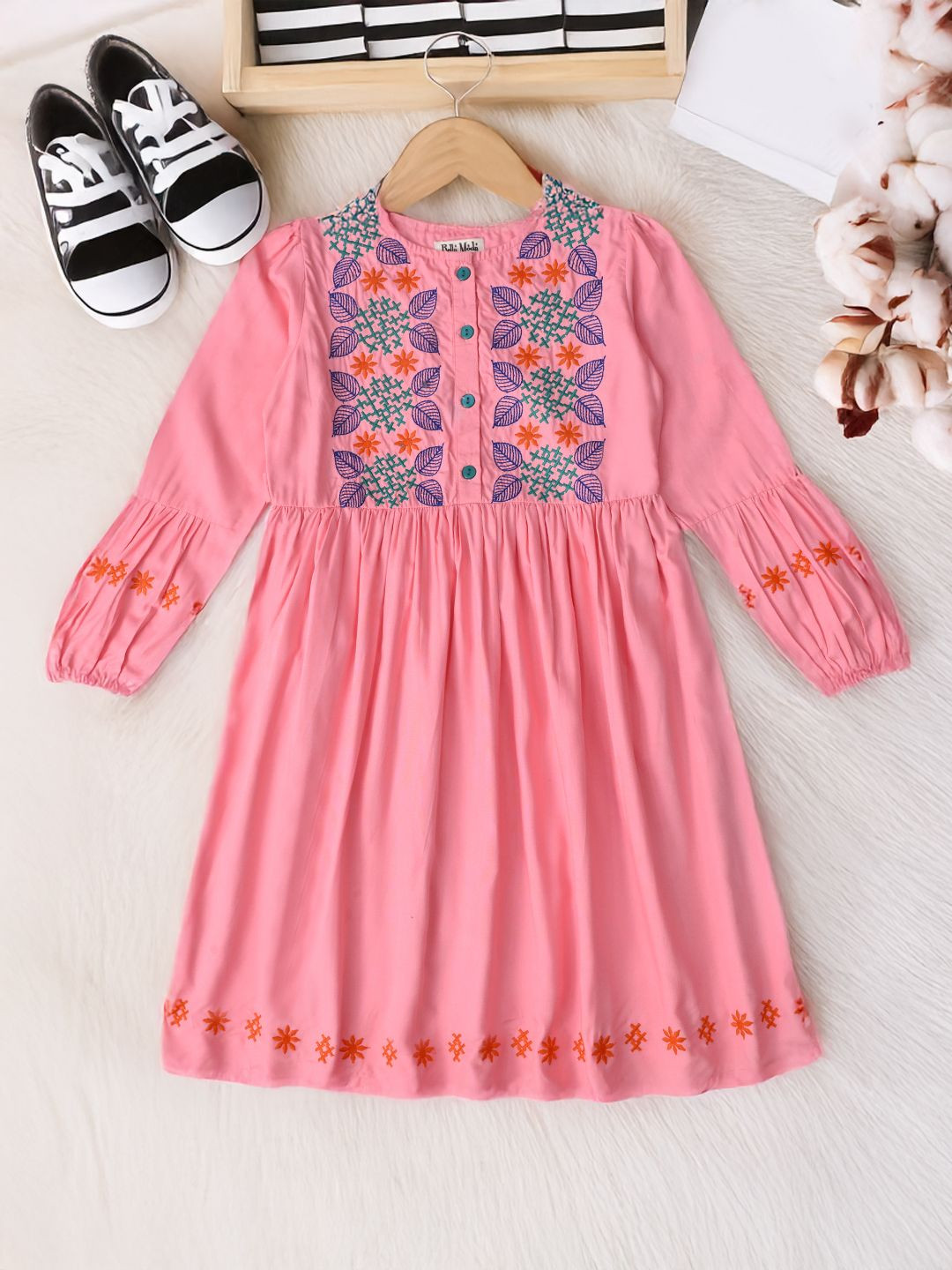 

Bella Moda Fit & Flare Dress, Pink