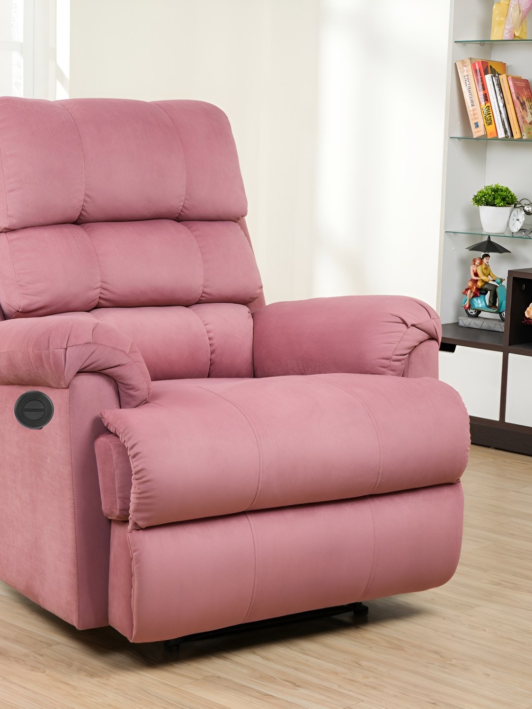 

SOLIS Royale - The Desired Comfort Dusty Mauve Fabric Motorized Recliner