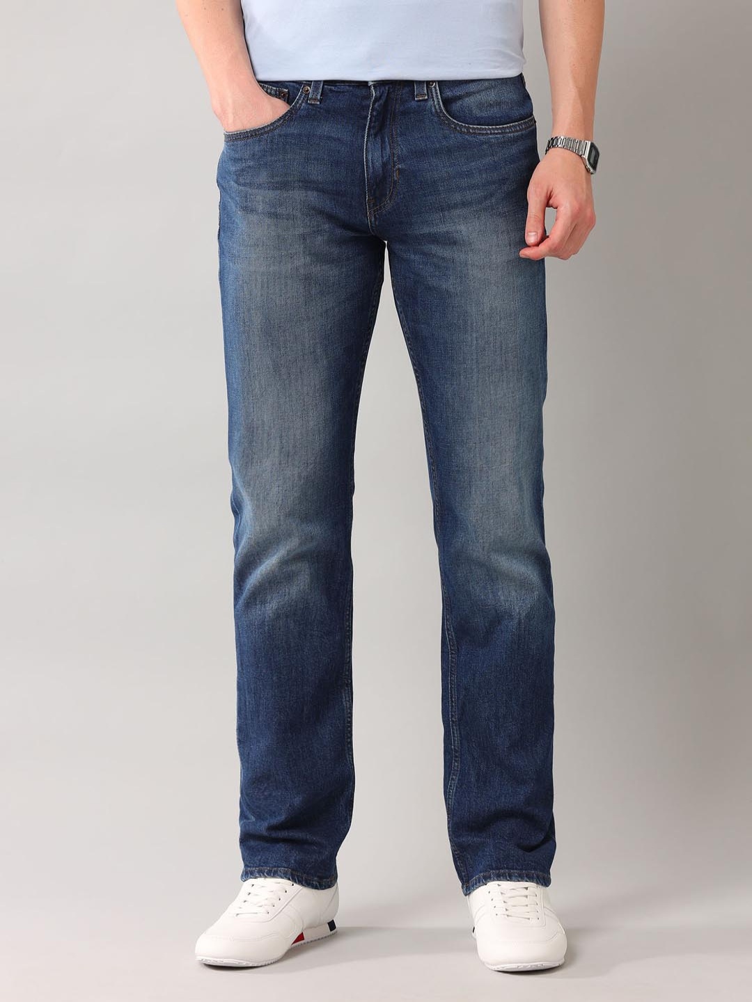 

U.S. Polo Assn. Denim Co. Men Slim Fit Light Fade Jeans, Blue