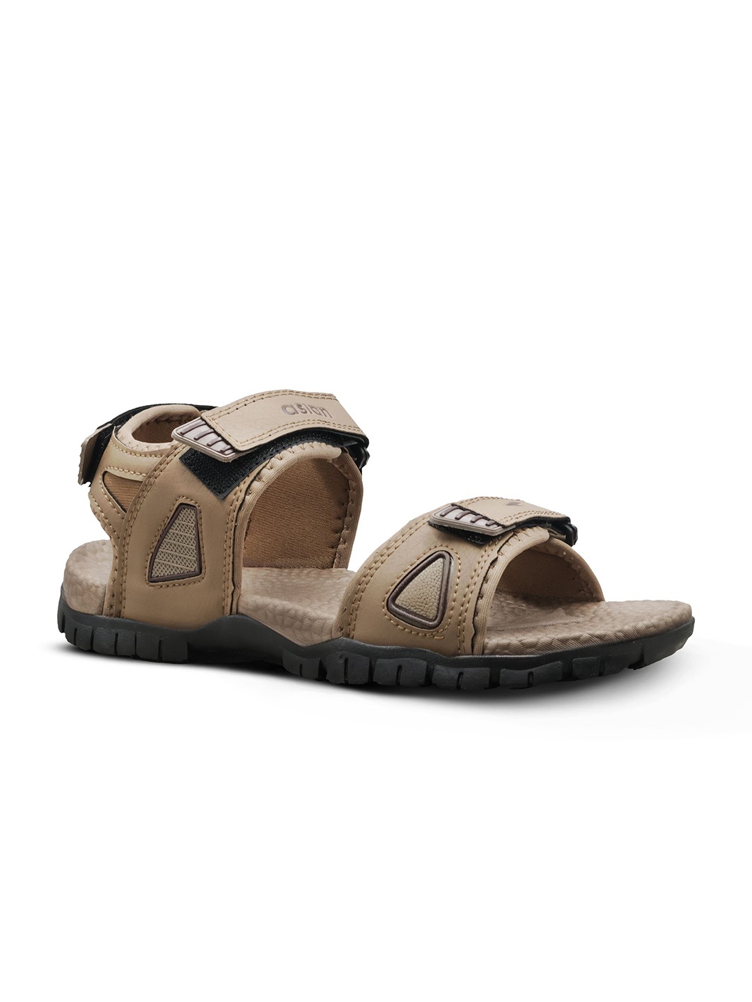 

ASIAN Men Textured Sports Sandals, Beige