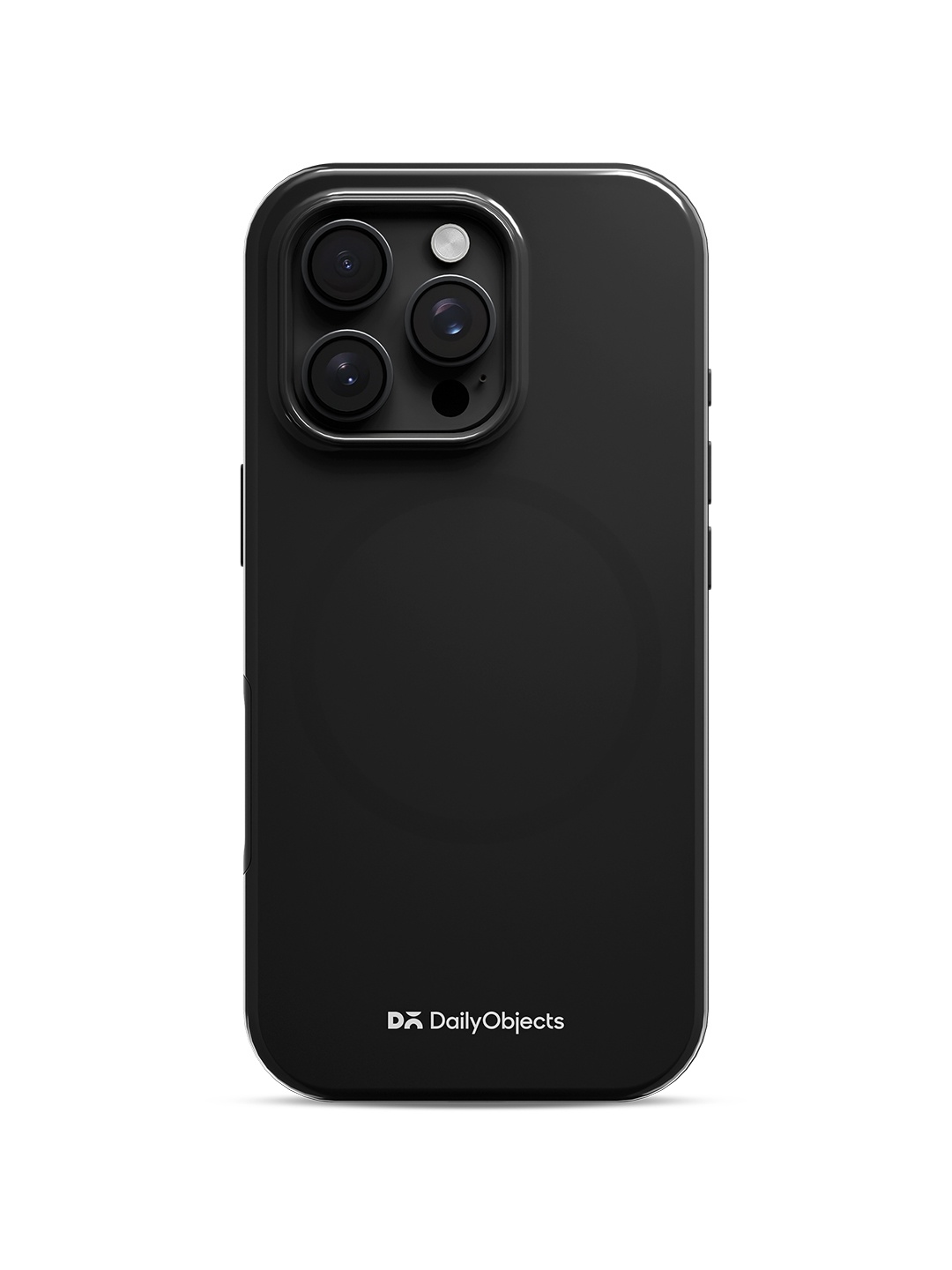 

DailyObjects Solid Enamel Bumper MagSafe iPhone 16 Pro Max Back Case, Black