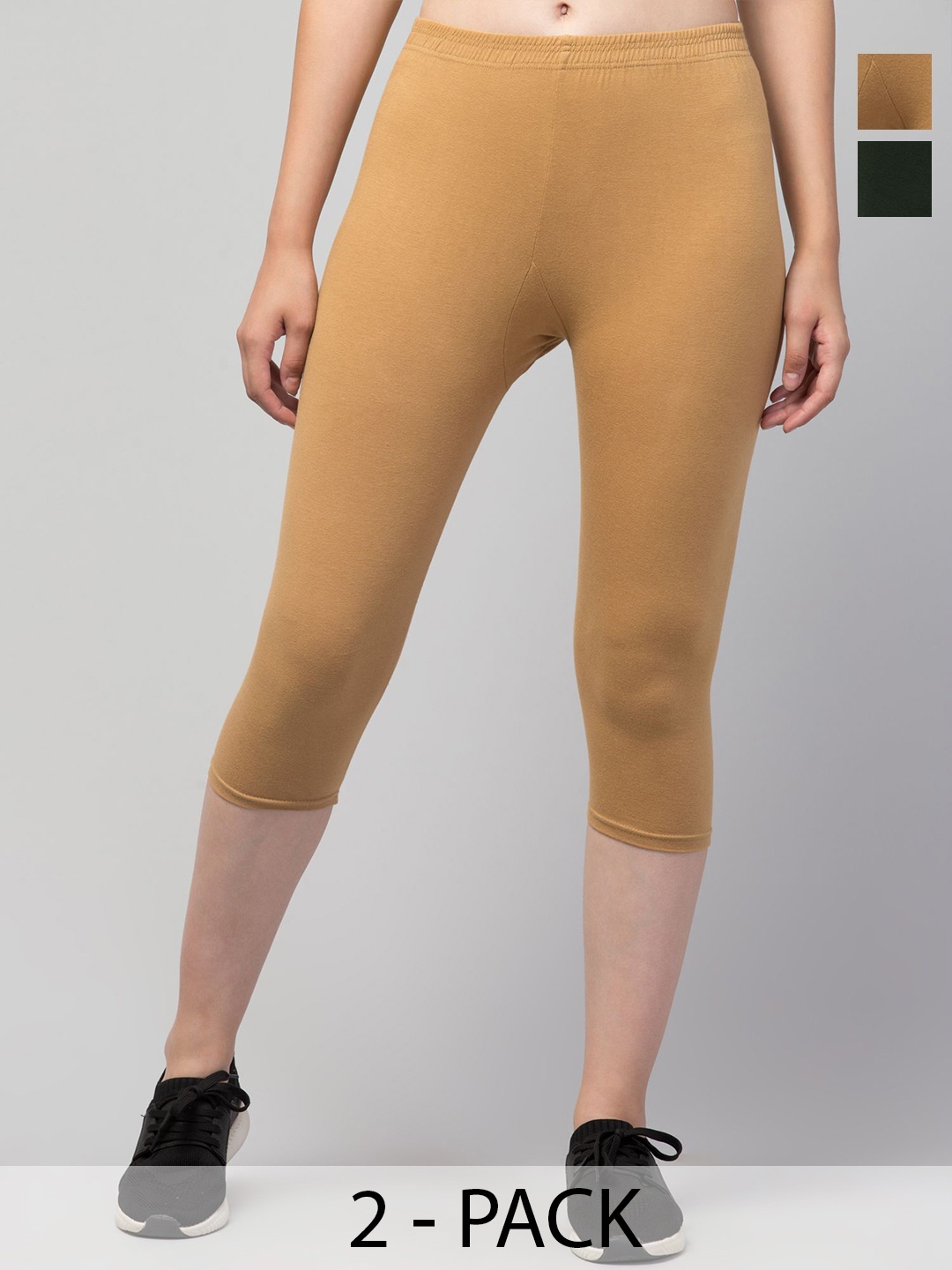 

CKARFE Women Capris, Beige