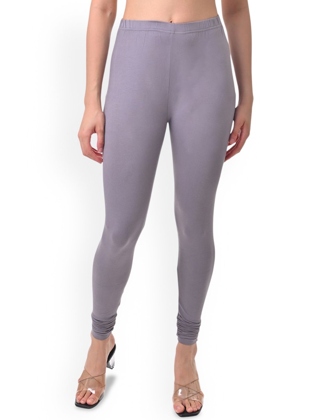 

Fly Birds Women Mid-Rise Churidar-Length Leggings, Grey