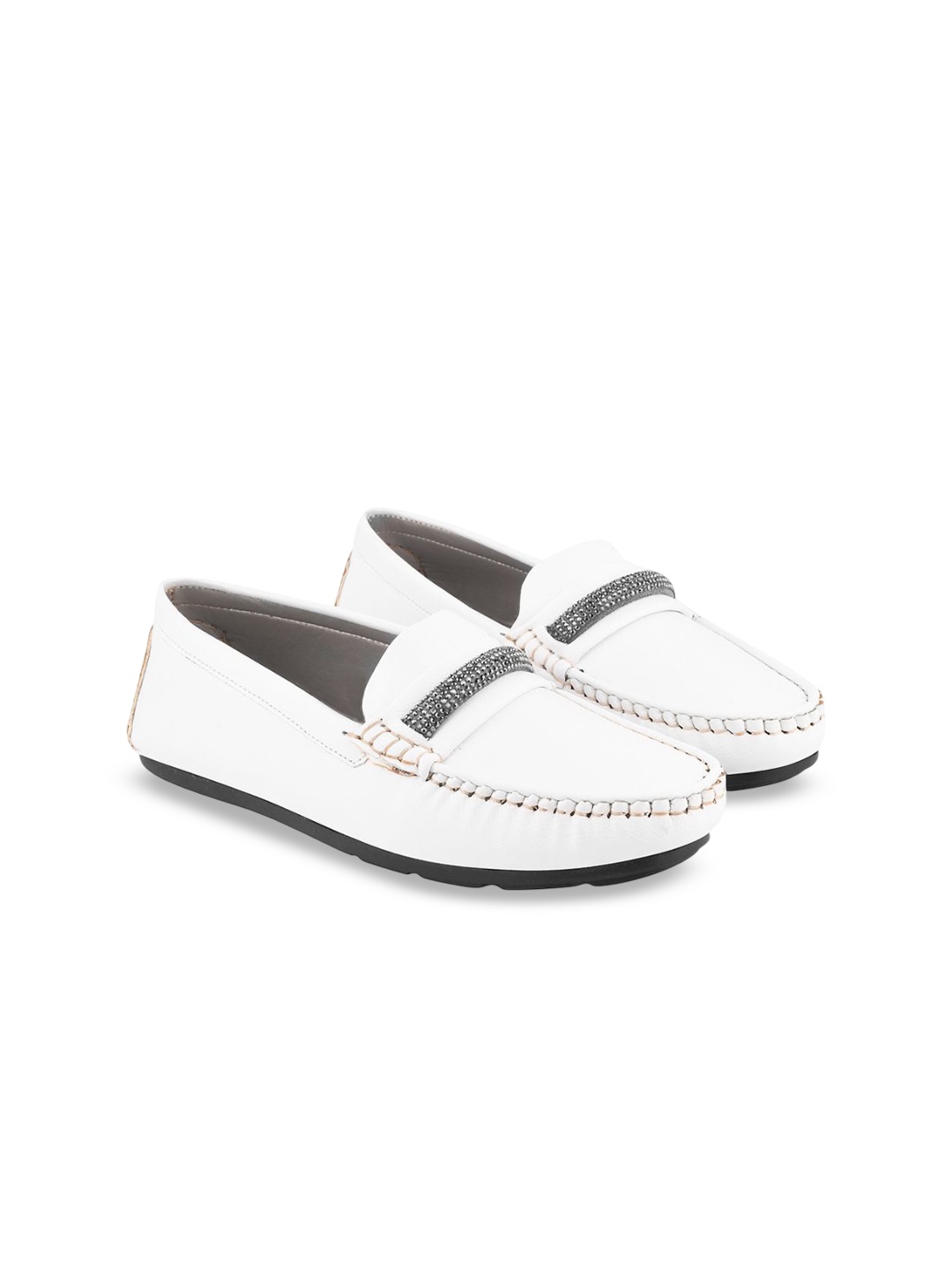 

Shoetopia Girls Loafers, White