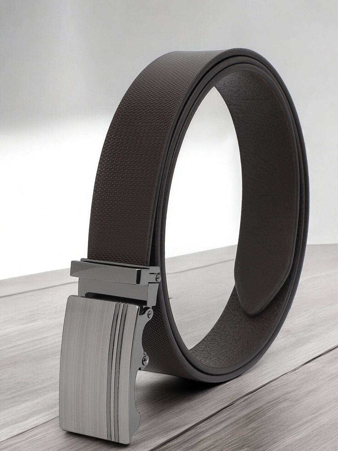 

Provogue Men Textured Leather Formal Belt, Brown