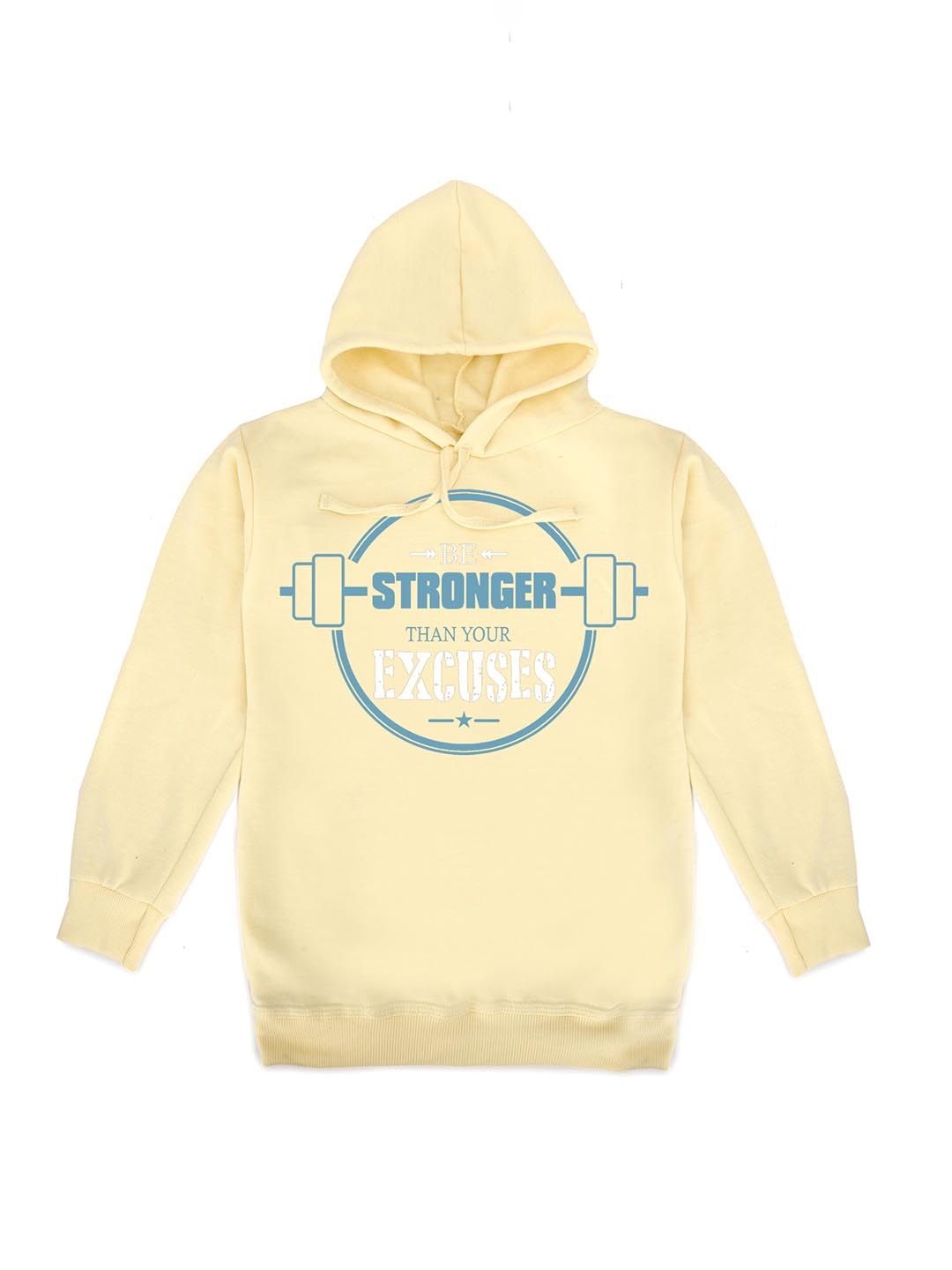 

Fabvio Plus Unisex Kids Printed Hooded Sweatshirt, Cream