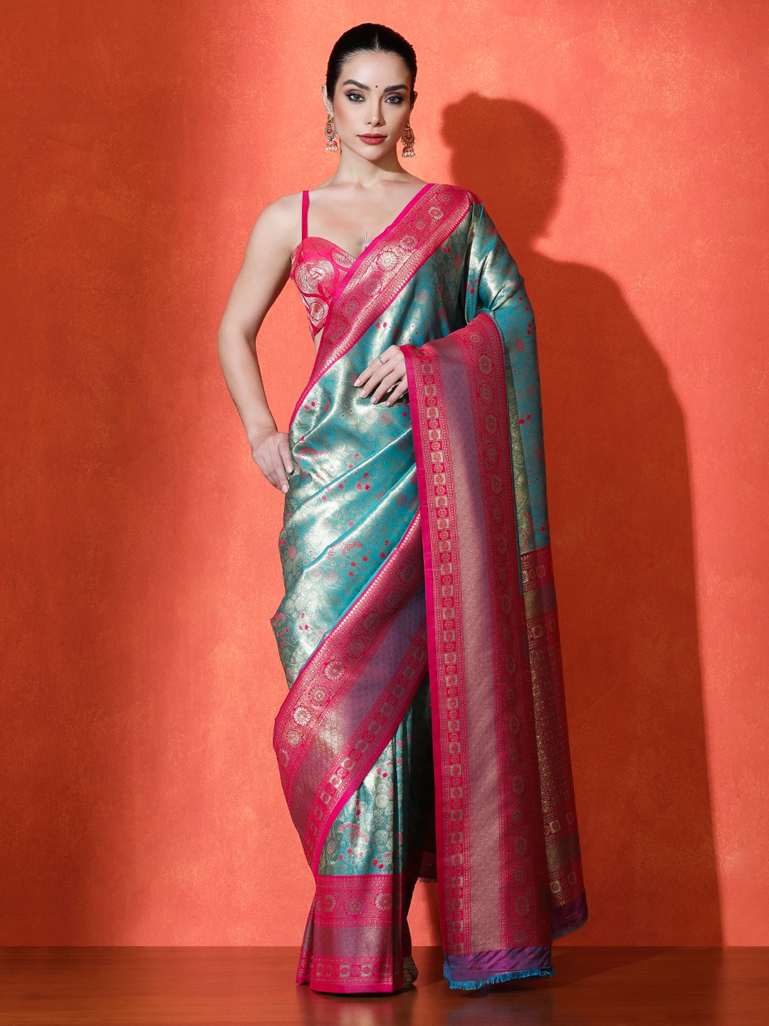 

SARHA Woven Design Banarasi Sarees, Blue