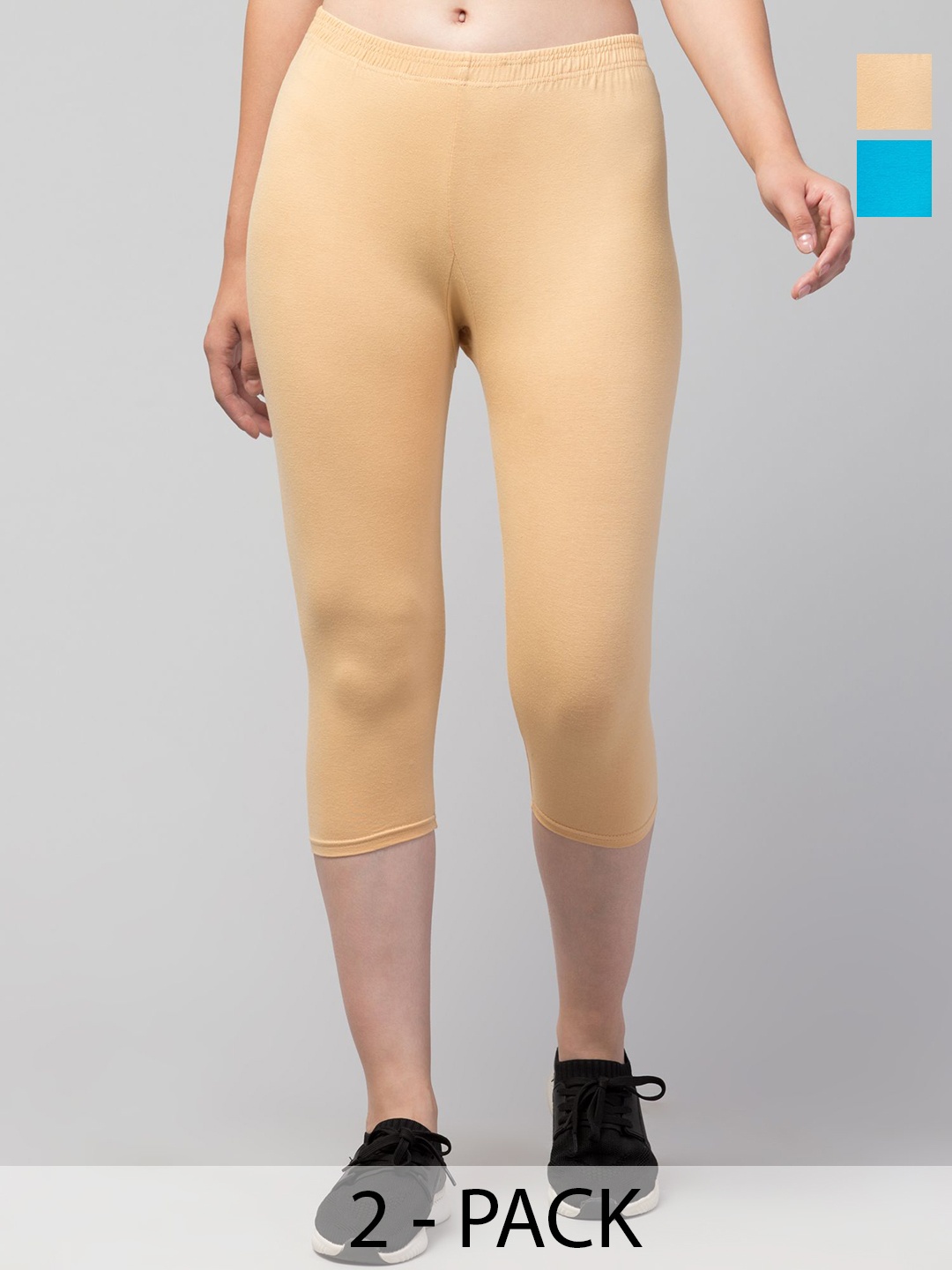 

CKARFE Women Capris, Beige