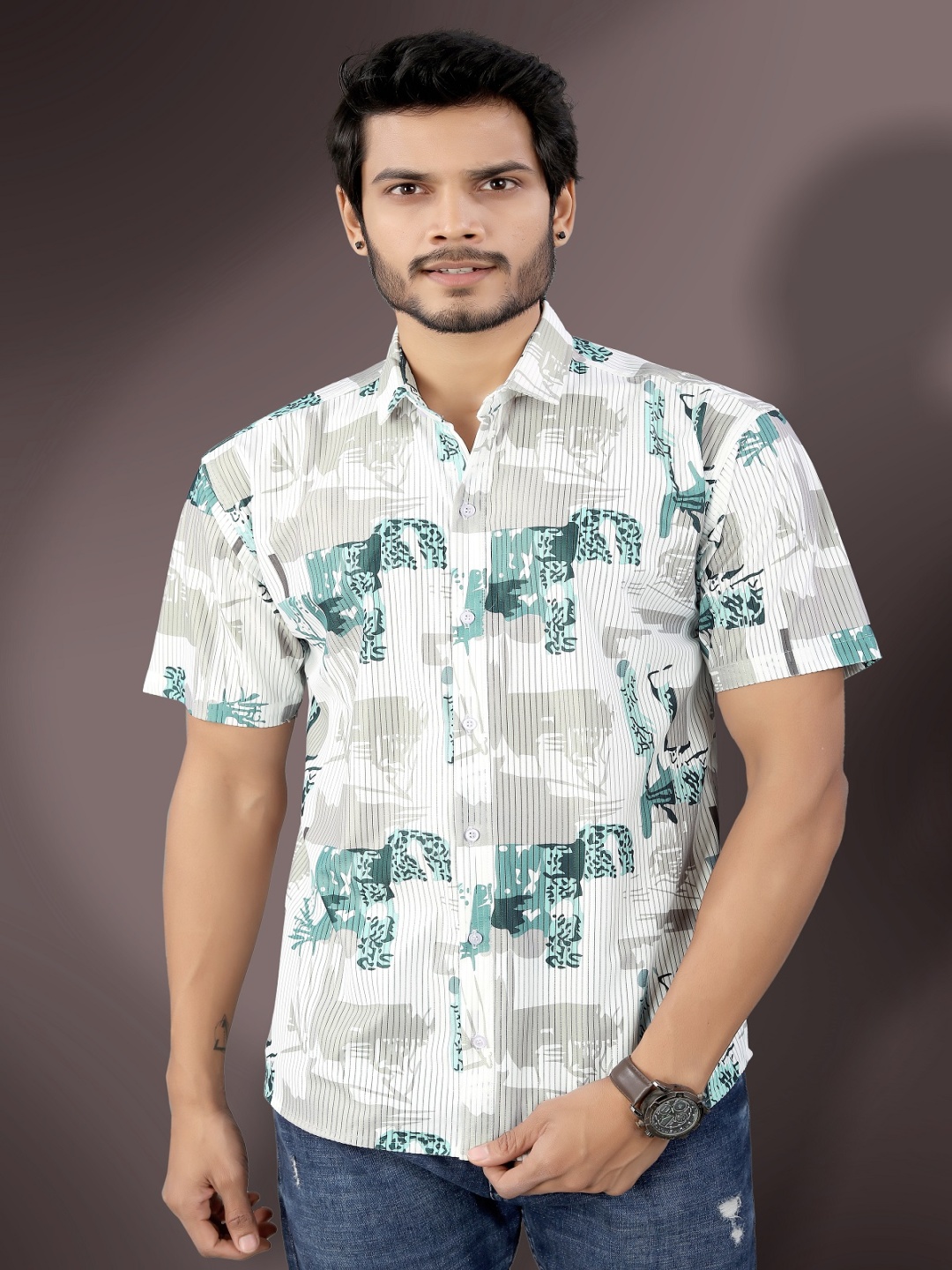 

MARMIC FAB Men Comfort Opaque Printed Casual Shirt, Multi