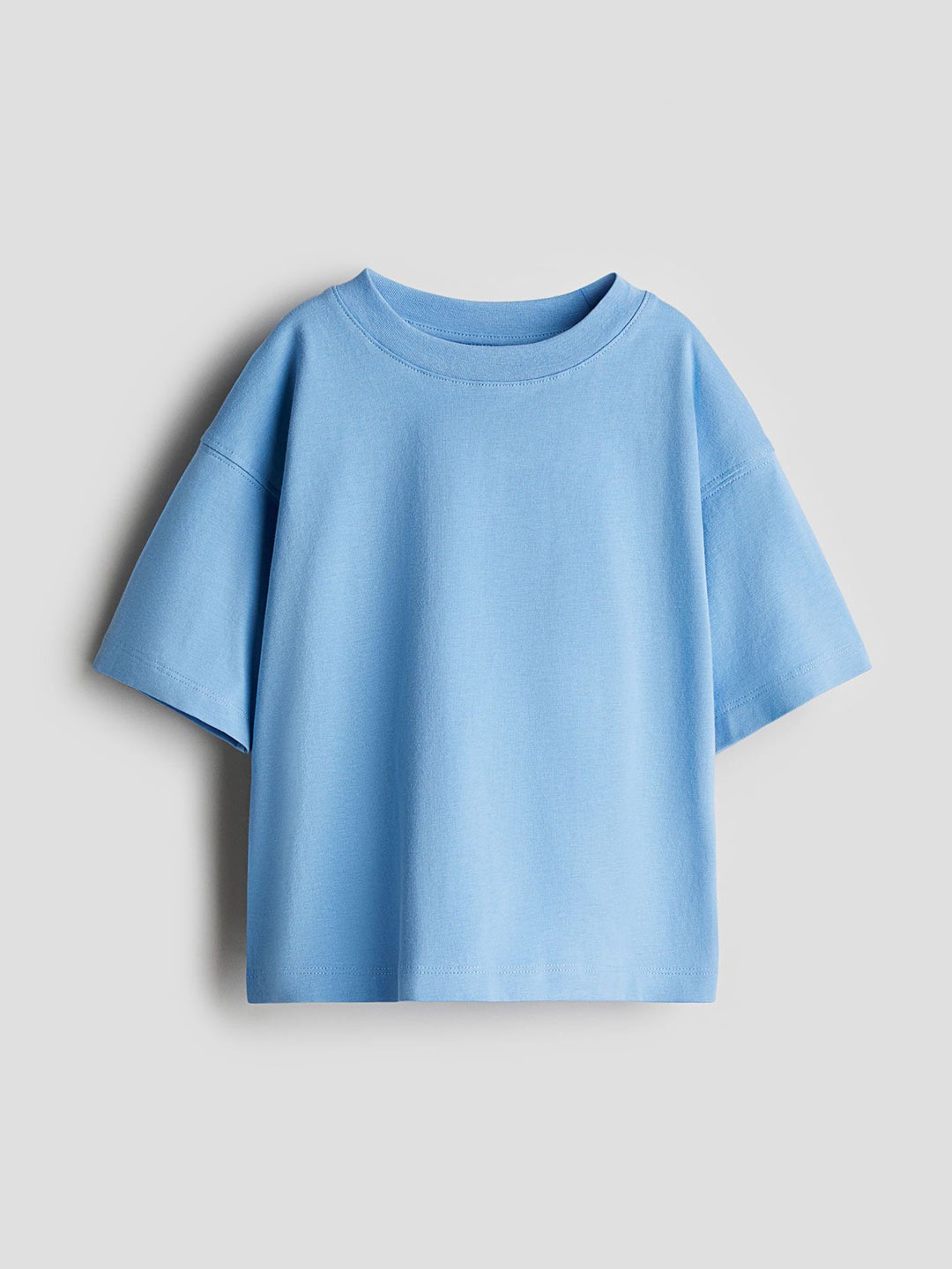 

H&M Boxy Cotton T-shirt, Blue
