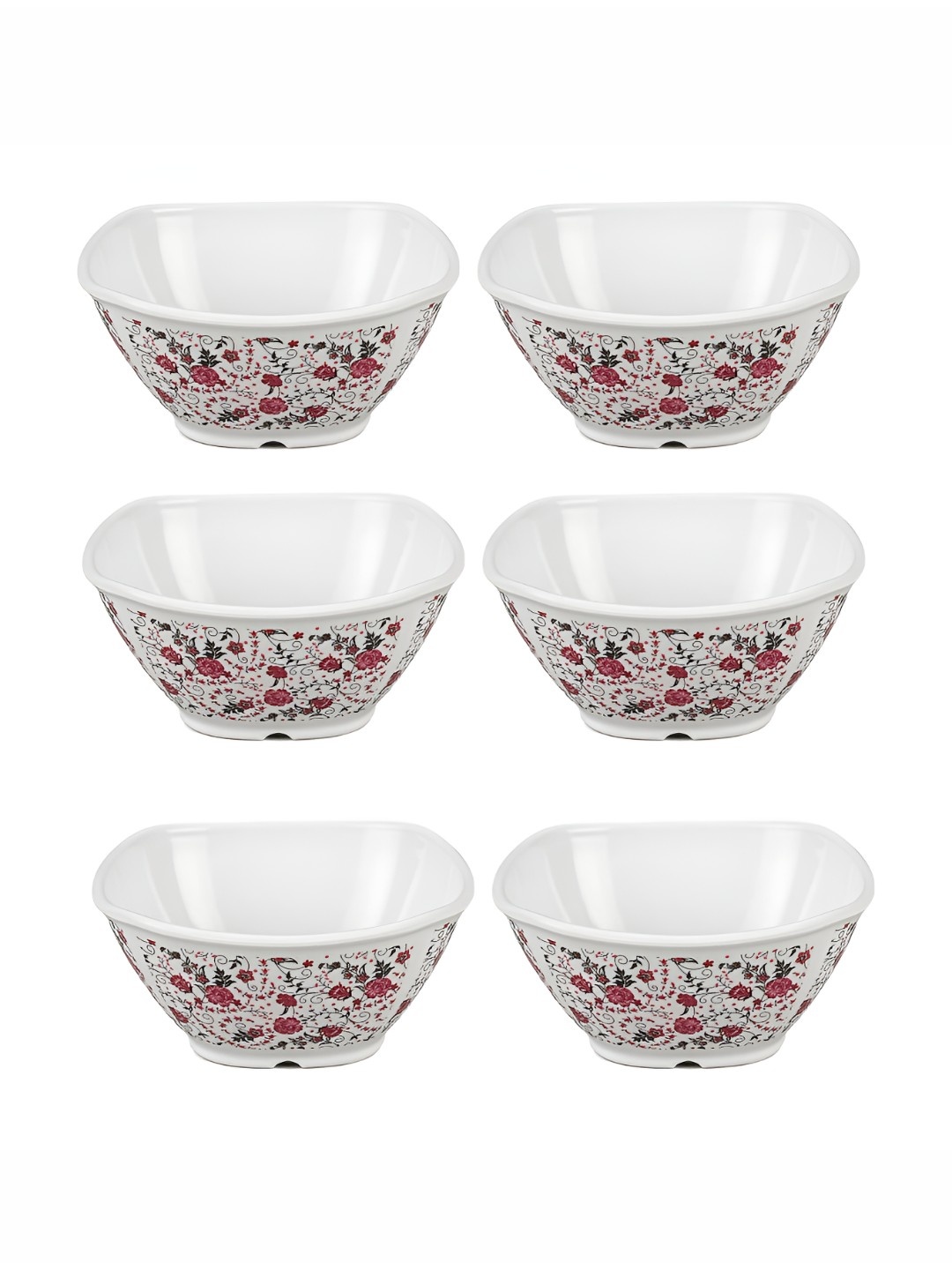 

Bataniya White 2025 6 Pieces Melamine Dishwasher Safe Serving Bowl