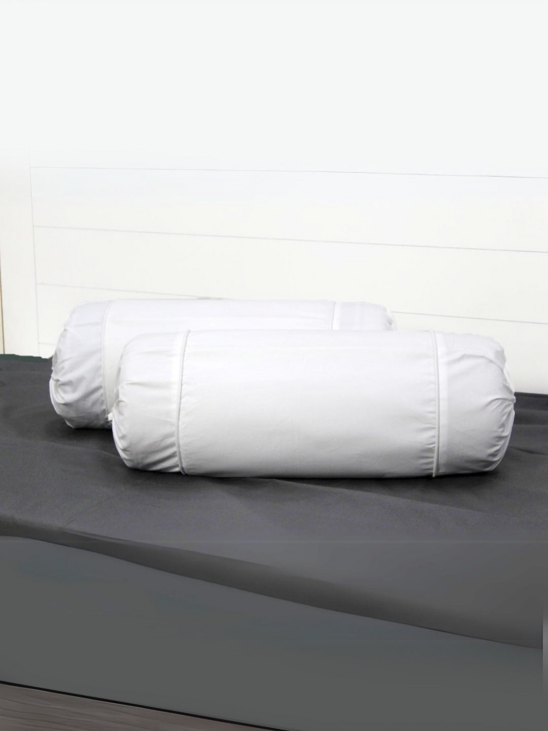 

Aurave White 2 Pieces 210 TC Cotton Bolster Covers