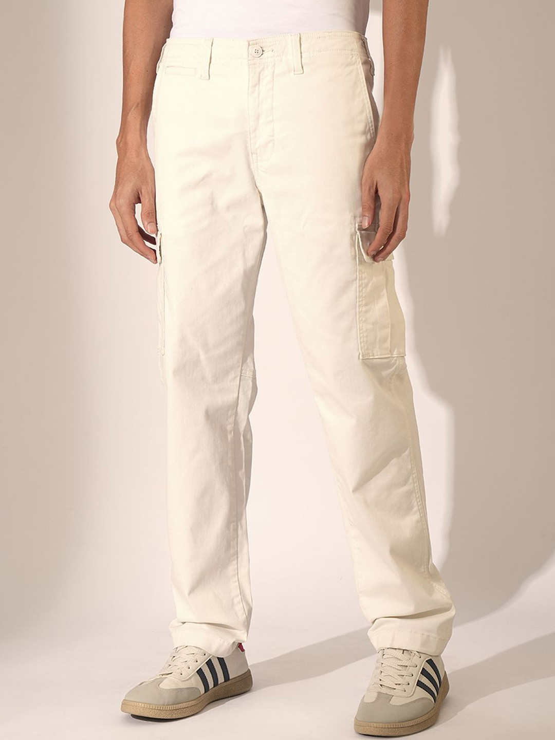 

SELECTED Men Cargos Trousers, White