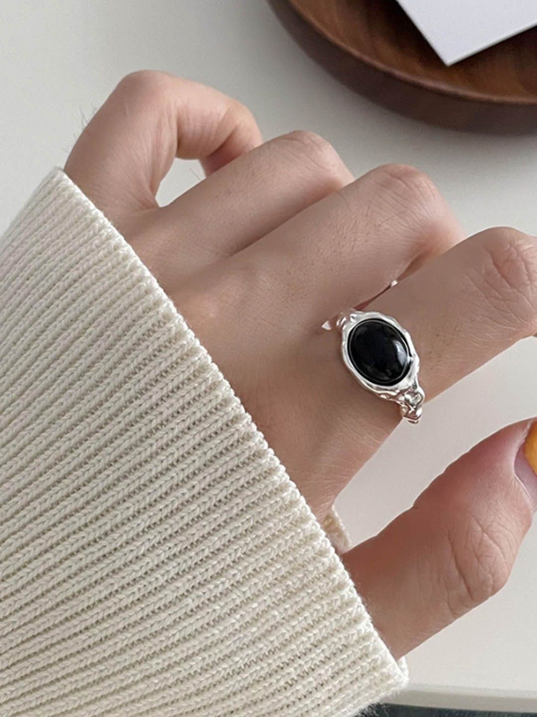 

StyleCast Silver-Plated Artificial Stone Studded Round Shaped Finger Ring