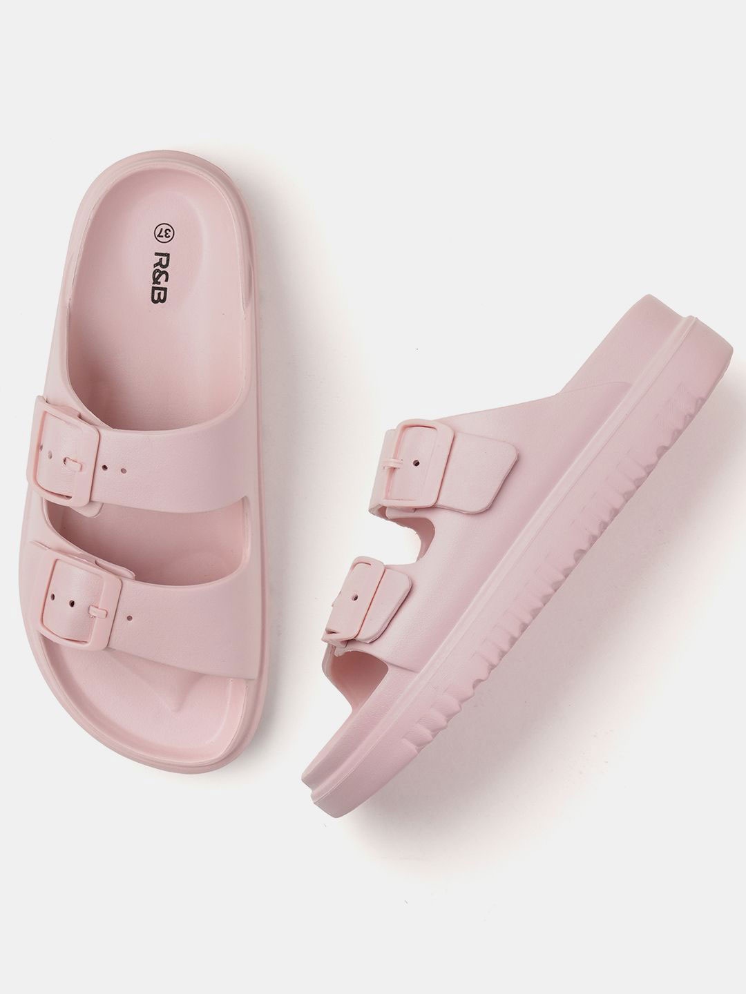 

R&B Women Slip-On Flip Flops, Pink