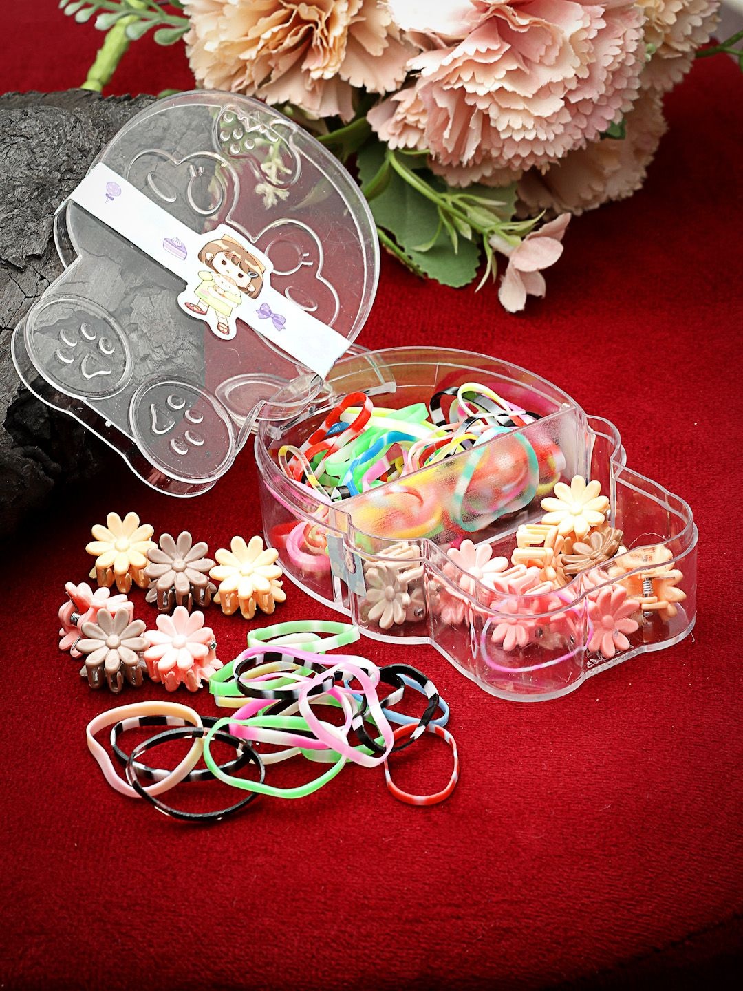 

Stoln Girls Embellished Hair Accessory Set of, Pink