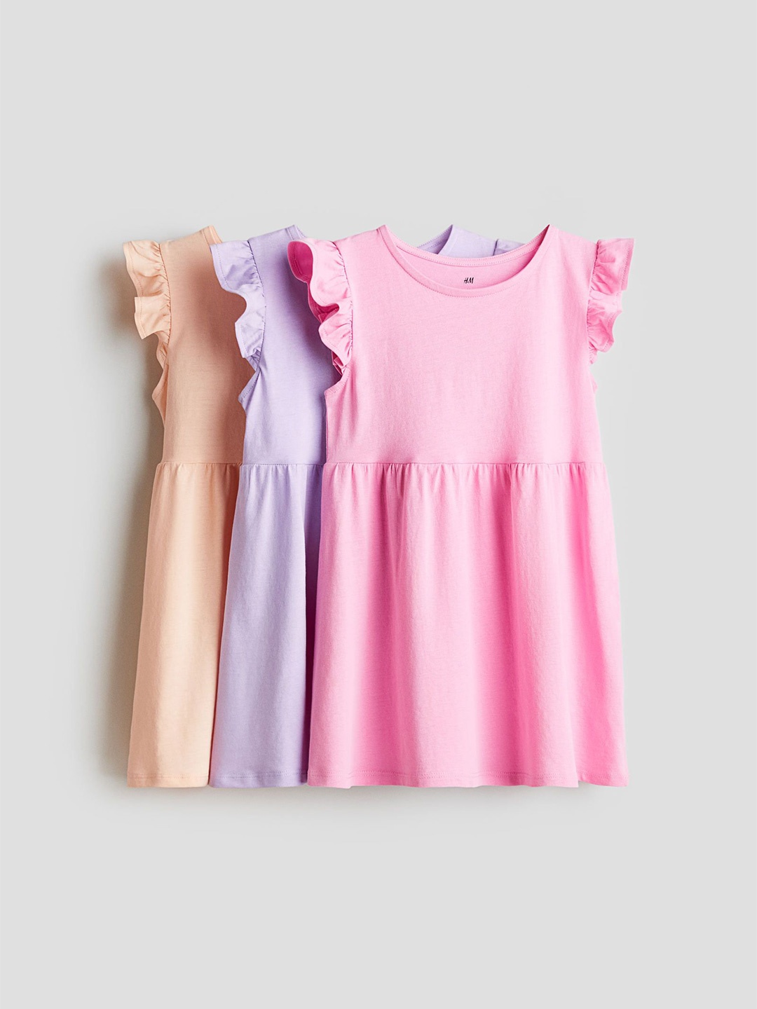 

H&M 3-Pack Jersey Dress, Pink