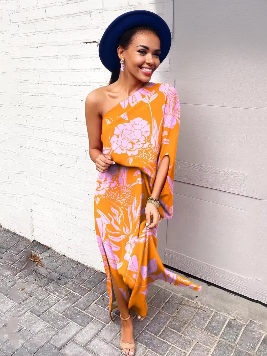 

StyleCast Print Fit & Flare Dress, Orange