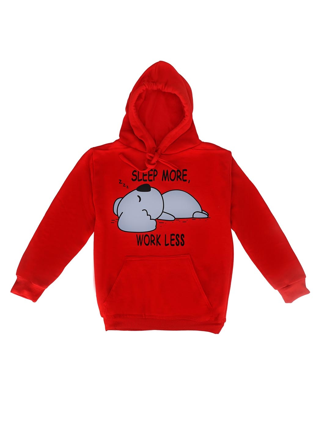

Fabvio Plus Kids Printed Hooded Sweatshirt, Red