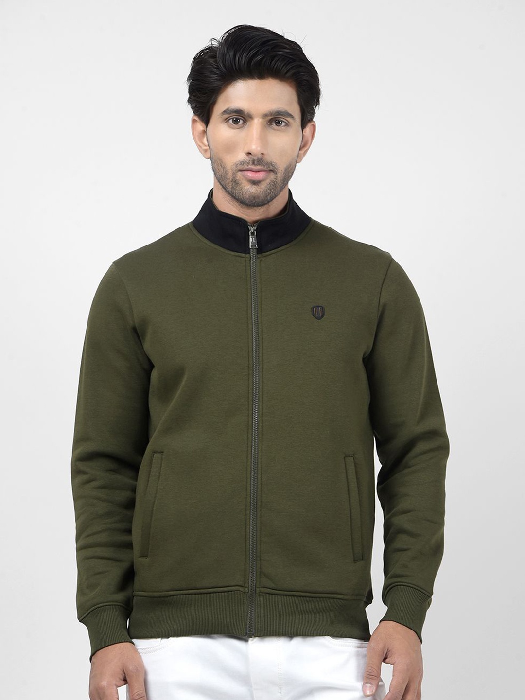 

Numero Uno Men High Neck Sweatshirt, Green