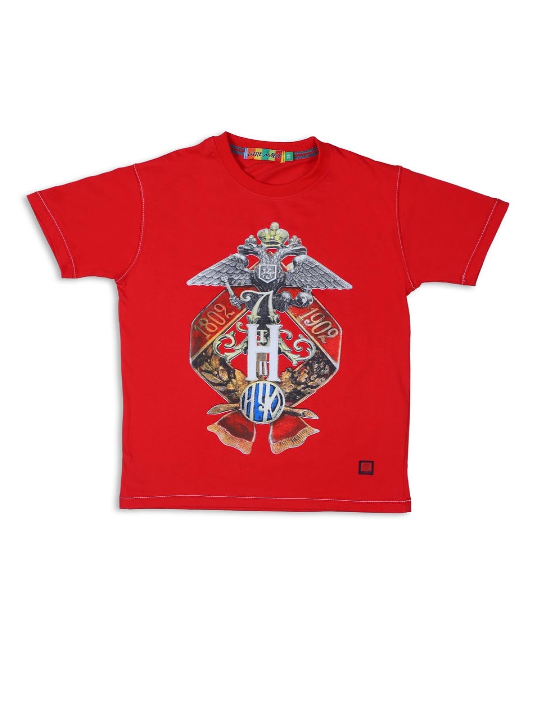 

Little Marco Boys Printed T-shirt, Red