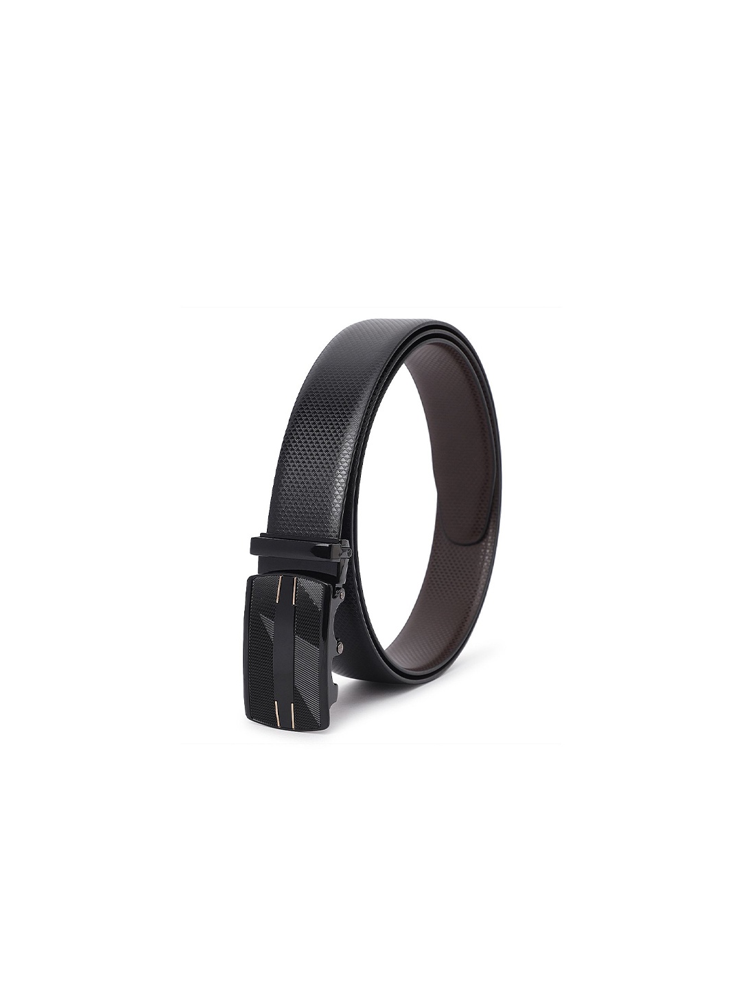 

Provogue Men Textured Reversible Formal Belt, Black