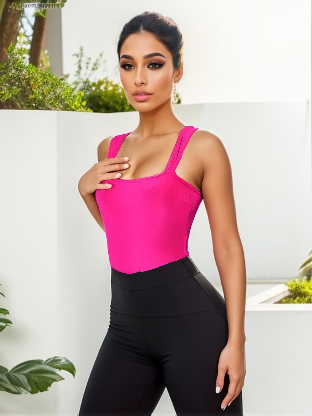 

StyleCast x Revolte Women Crop Top, Fuchsia