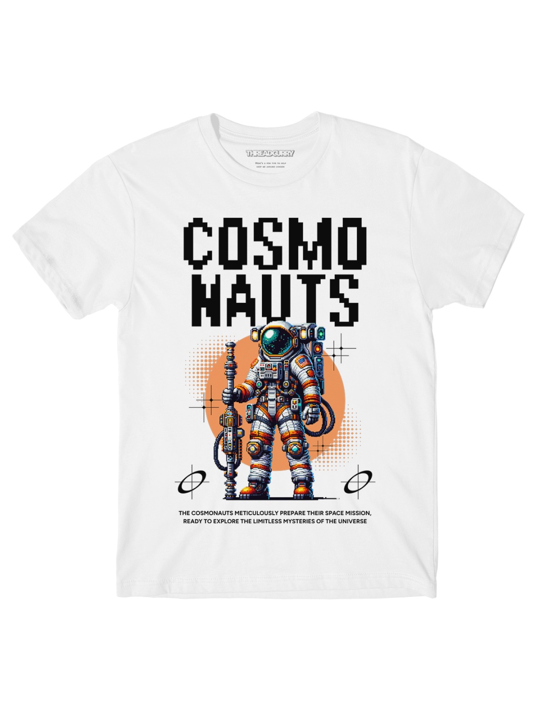 

THREADCURRY Boys Graphic Printed Round Neck Cotton T-shirt, White