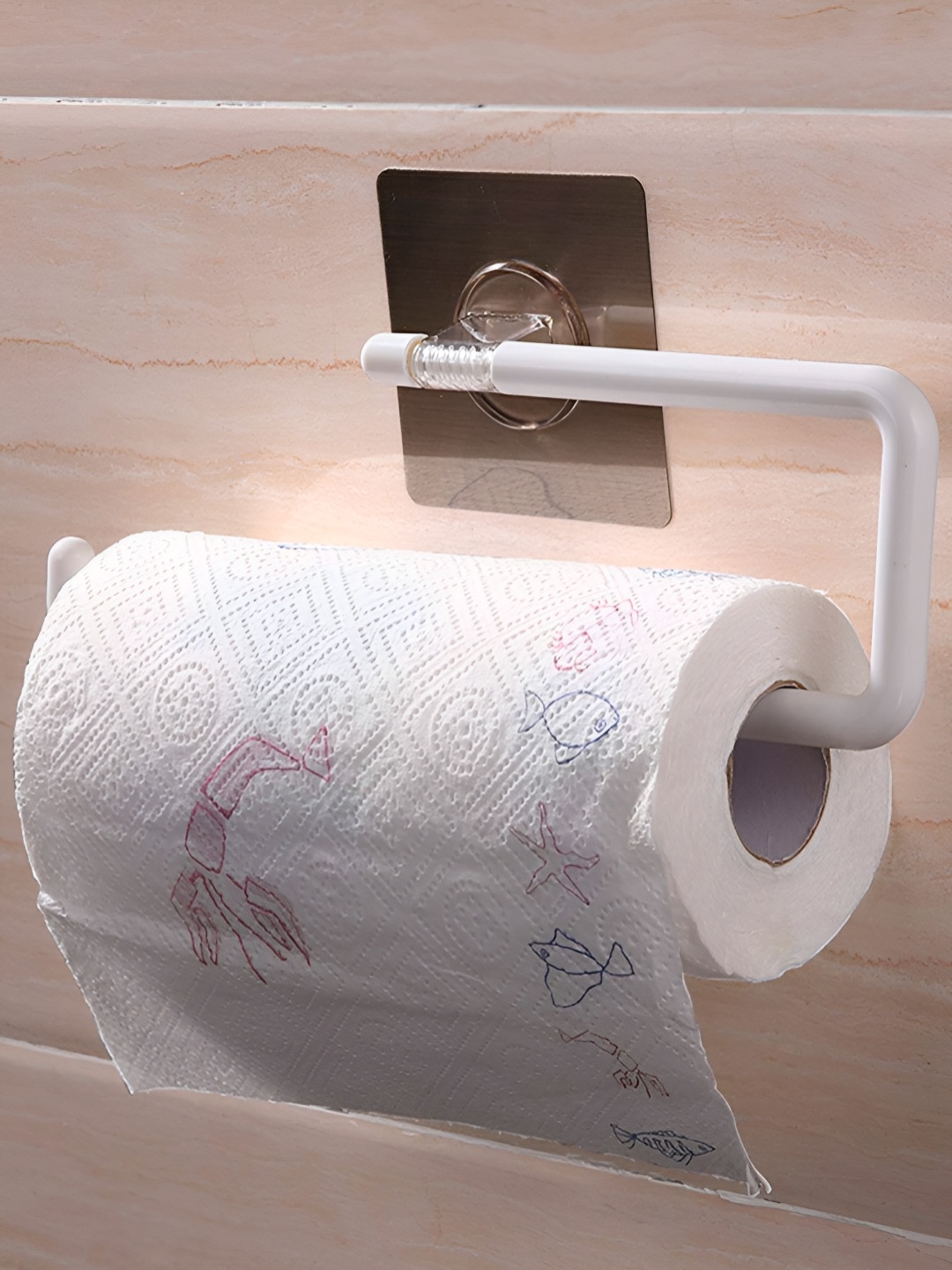 

HOKIPO White Solid Plastic Towel Holder