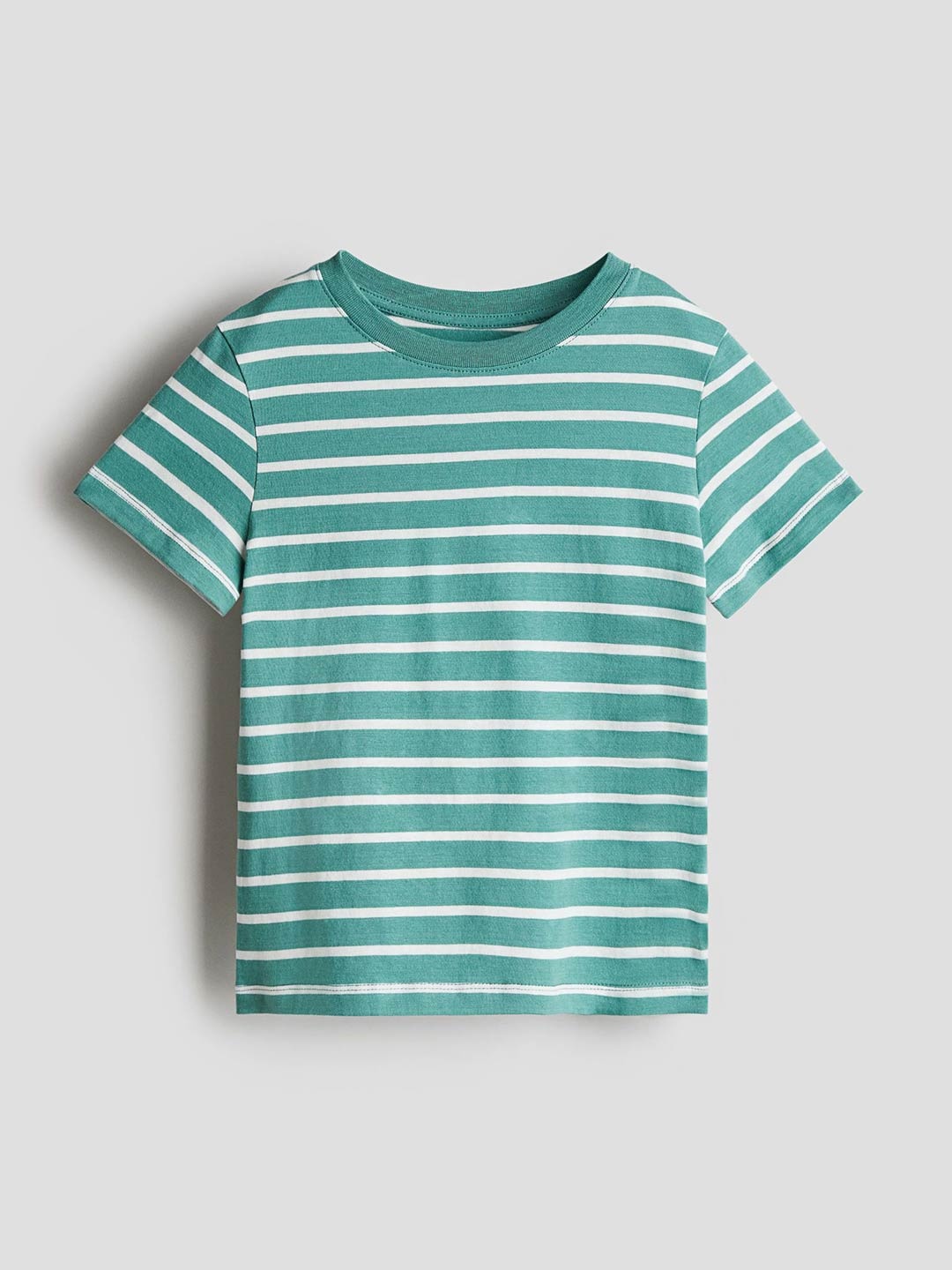 

H&M Cotton Jersey T-shirt, Sea green