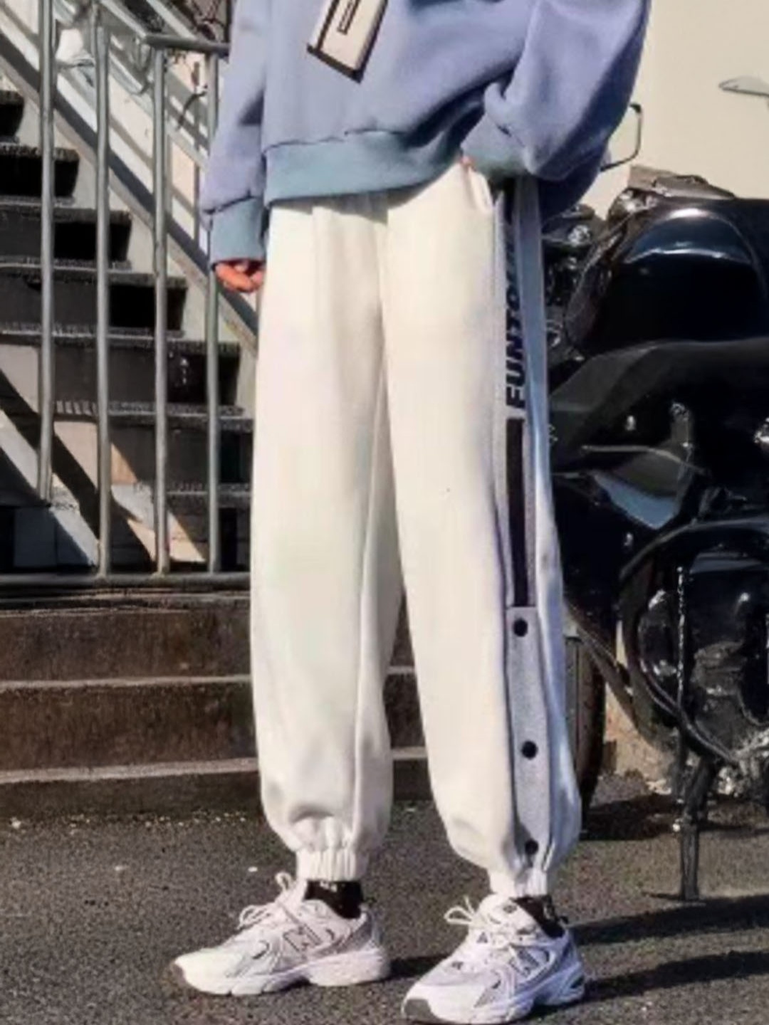 

StyleCast Men Joggers Trousers, White