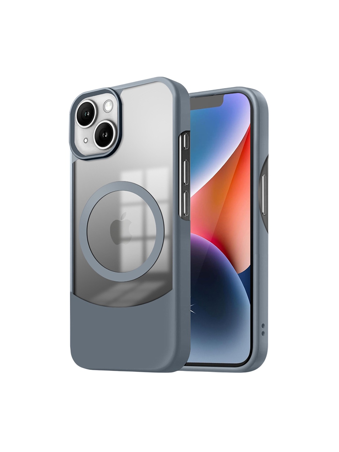 

Karwan Ultra-Hybrid Shockproof With Mag-Safe iPhone 14 Plus Back Case, Grey