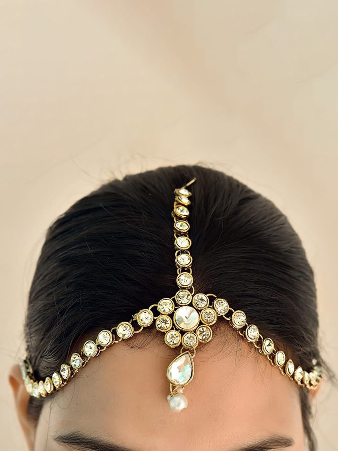 

Kezlin Gold-Plated Matha Patti Head Jewellery